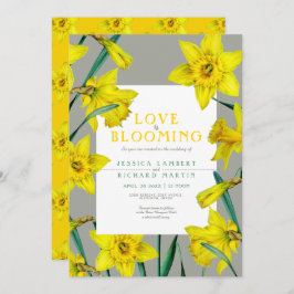 Liebe blüht Frühlingsholz Einladung