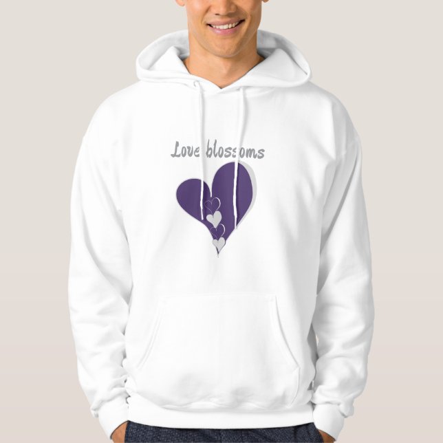Liebe blüht hoodie (Vorderseite)