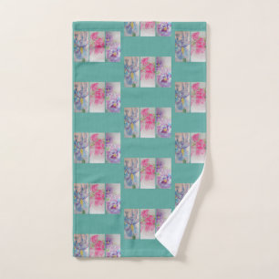 Liebe Blume Minze Badezimmer Handtuch