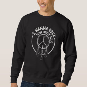 Liebe Blume Peace Sunshine Womens Liebe Sinti und Sweatshirt