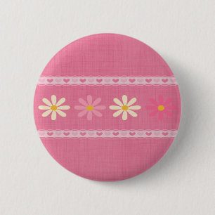 Liebe-Blumen Button