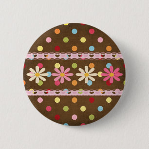 Liebe-Blumen Button