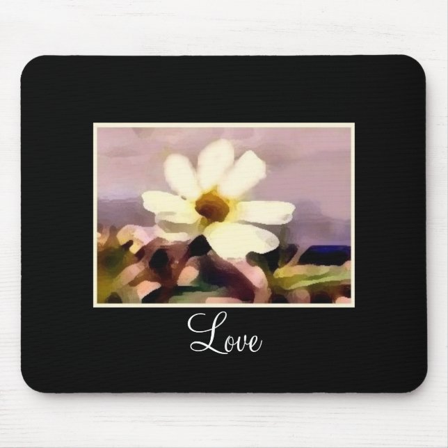 Liebe Blumenmousepad Mousepad (Vorne)