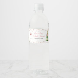 Liebe Blush Pink Brautparty Wasserflaschenetikett