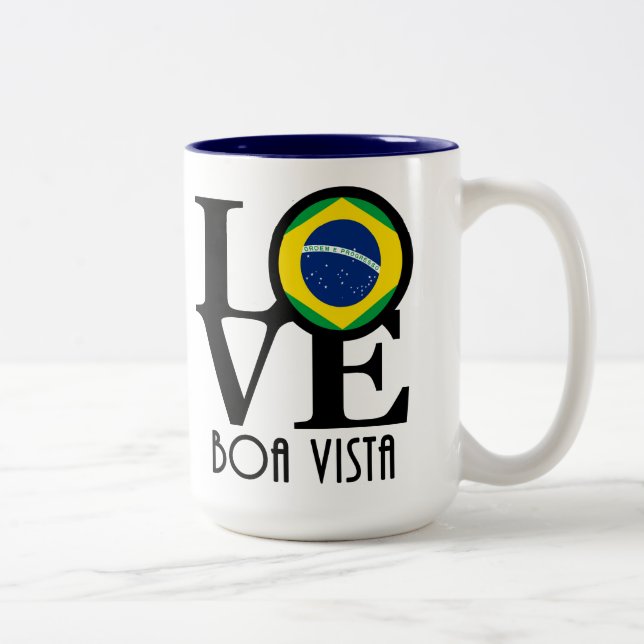 LIEBE Boa Vista 15oz Zweifarbige Tasse (Rechts)
