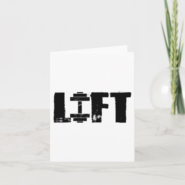 Liebe Bodybuilding Männer Shirt Muskelliebhaber fü Karte (Vorderseite)