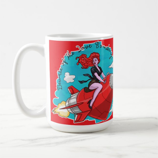 Liebe Bombardierung Kaffeetasse (Links)