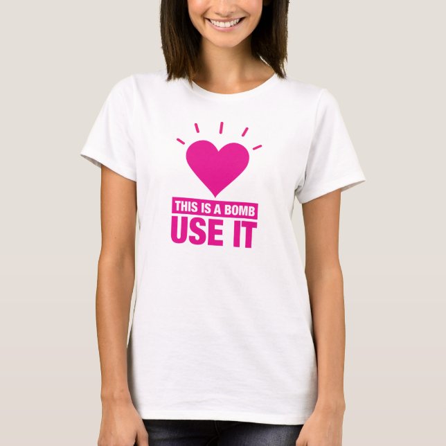 Liebe-Bomben-T - Shirt (Vorderseite)