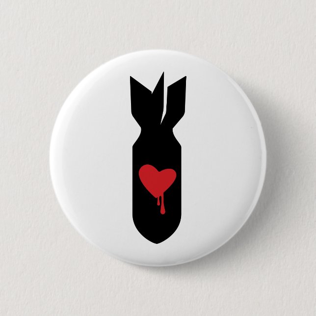 Liebe-Bomber Button (Vorderseite)