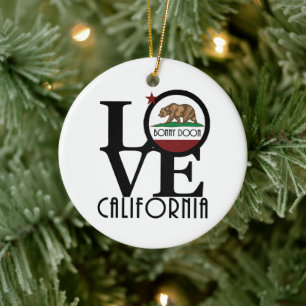 LIEBE Bonny Doon Kalifornien Keramik Ornament