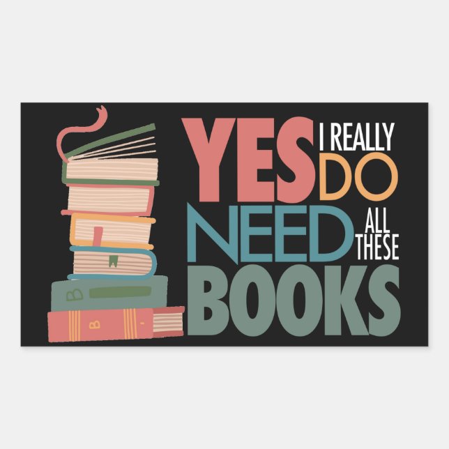 Liebe Book and Reading Rechteckiger Aufkleber (Vorderseite)