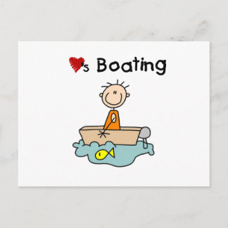 Liebe-Bootfahrt Postkarte