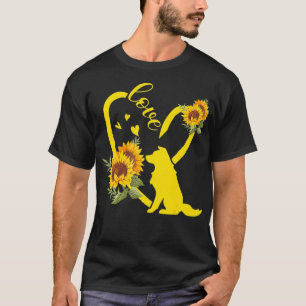 Liebe Border Collie Sonnenblumen Geschenke T-Shirt