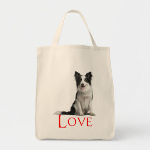 Liebe Border Collie Welpe Dog Totbeutel Tragetasche