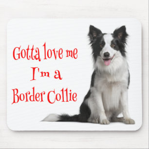 Liebe Border Collie Welpe Hund Mauspad