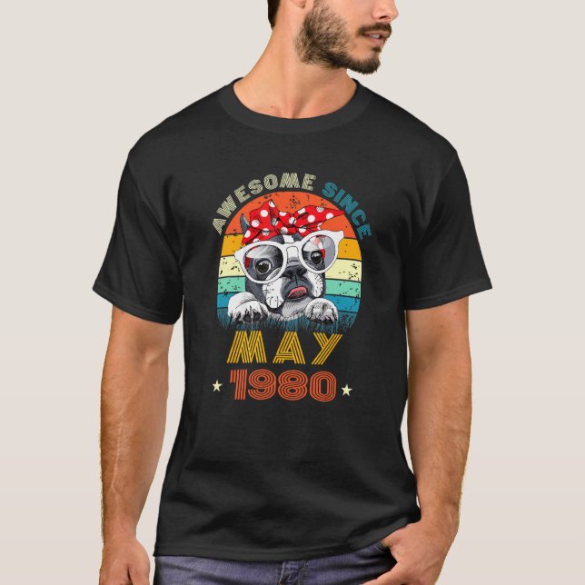 Liebe Boston Terrier 42 Jahre seit ich T-Shirt (Vorderseite)