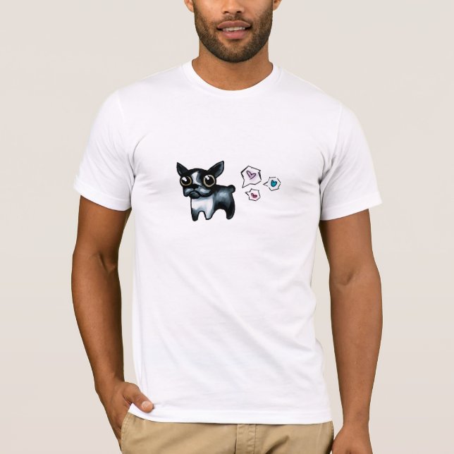 Liebe-Boston-Terrier-T - Shirt (Vorderseite)