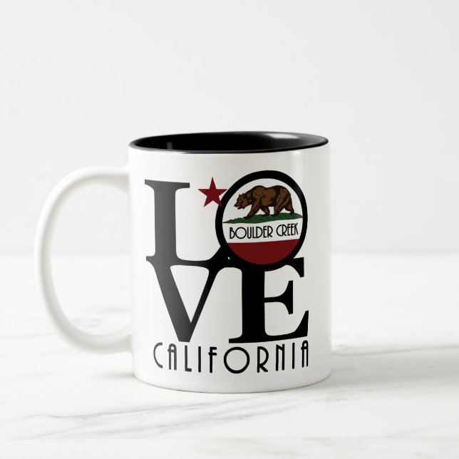 LIEBE Boulder Creek California 11oz Zweifarbige Tasse (Links)