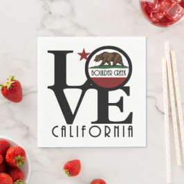 LIEBE Boulder Creek California Serviette