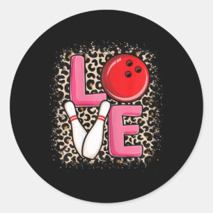 Liebe Bowling Niedlich Bowling Girls Bowler Runder Aufkleber