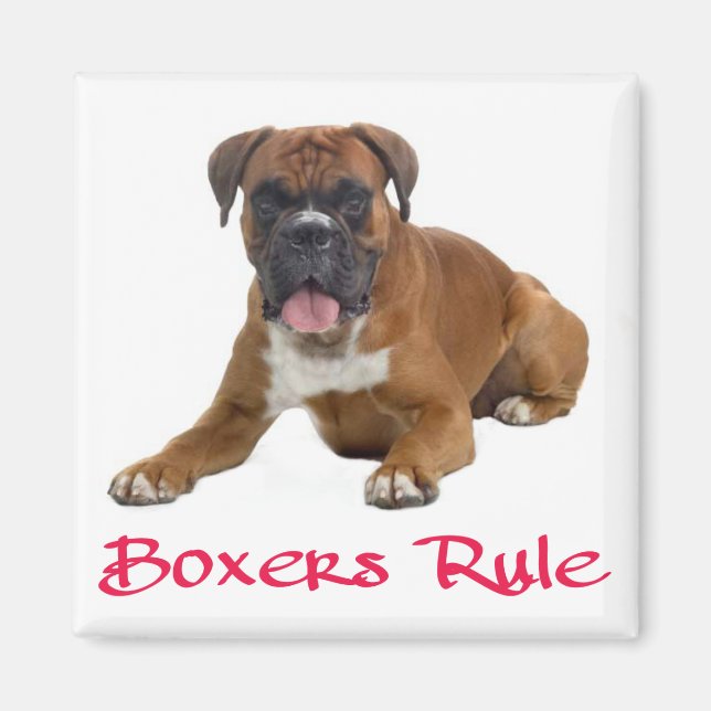 Liebe Boxer Puppy Dog Kühlschrankmagnet Magnet (Vorne)
