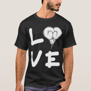 Liebe Boxhandschuhe Boxkämpfer Stanzer T-Shirt