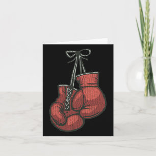 Liebe Boxhandschuhe Retro Vintage Roter Boxer Gesc Karte