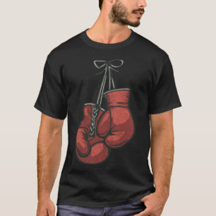 Liebe Boxhandschuhe Retro Vintage Roter Boxer Gesc T-Shirt
