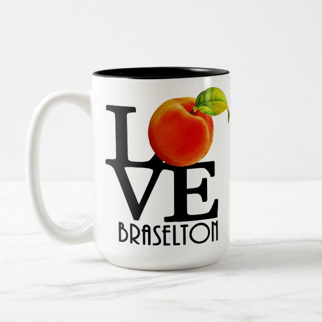 LIEBE Braselton Georgia 15oz Zweifarbige Tasse (Links)