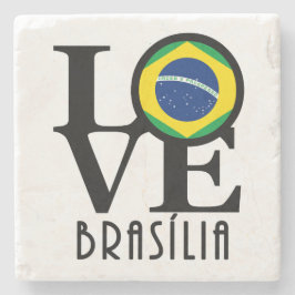 LIEBE Brasília Steinuntersetzer