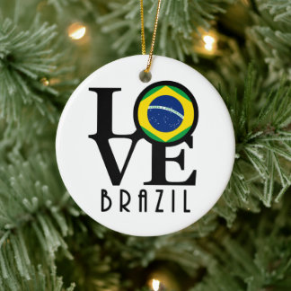 LIEBE Brasilien Keramik Ornament