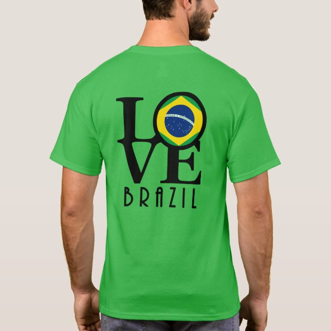 LIEBE Brasilien (Rückseite) T-Shirt (Rückseite)