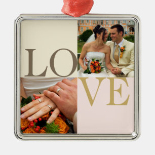LIEBE Brauch-Foto Hochzeitstag Achtung Silbernes Ornament