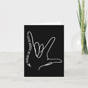 Liebe braucht kein Wort ASL Autismus Bewusstsein S Karte