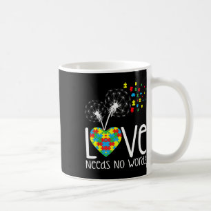 Liebe braucht kein Wort für Autismus Bewusstsein H Kaffeetasse