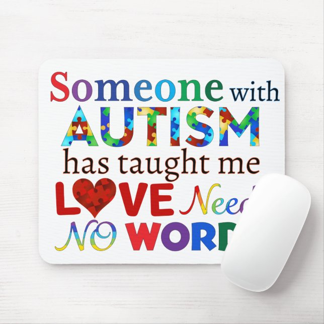 LIEBE braucht KEIN WÖRTERAUTISMUS Mousepad (Mit Mouse)