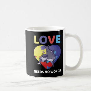 Liebe braucht keine Worte Autismus Bewusstsein Orc Kaffeetasse