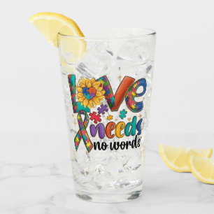 Liebe braucht keine Worte - Autismus Bewusstsein S Glas