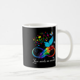 Liebe braucht keine Worte Autismus Kinder Mama Unt Kaffeetasse