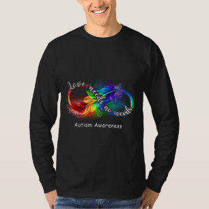 Liebe braucht keine Worte Autismus Rainbow Infinit T-Shirt