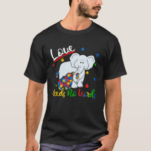 Liebe braucht keine Worte Elefanten Unterstützung  T-Shirt