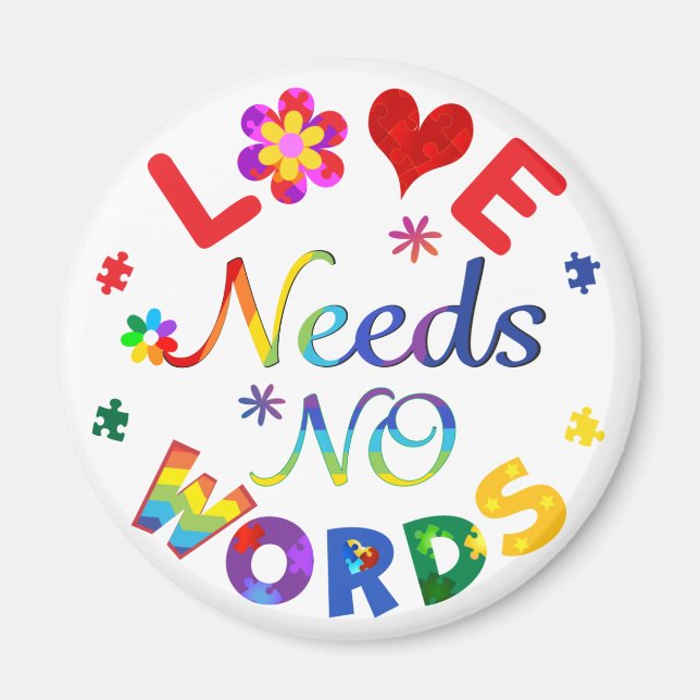 Liebe braucht keine Worte Magnet (Vorne)