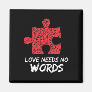 Liebe braucht keine Worte Magnet