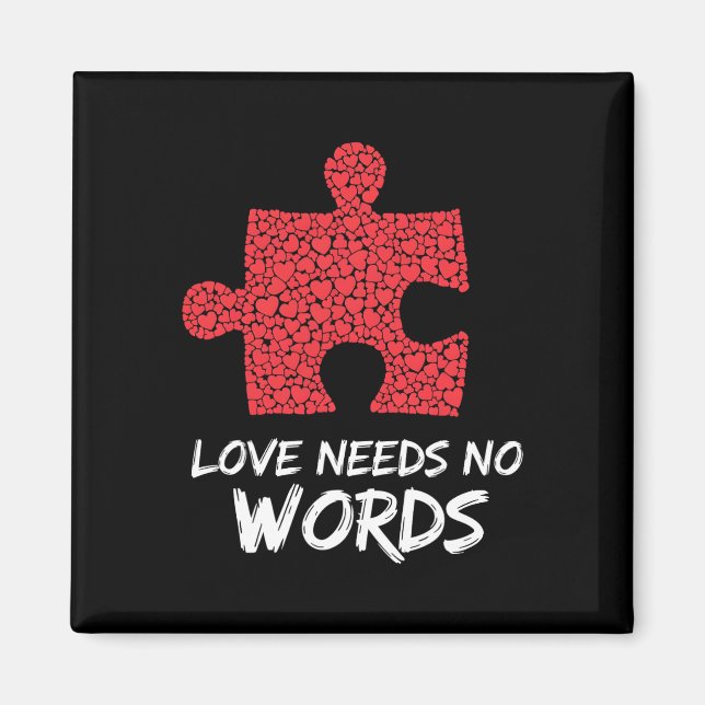 Liebe braucht keine Worte Magnet (Vorne)