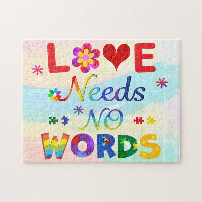 Liebe braucht keine Worte Puzzle (Horizontal)