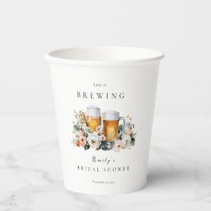 Liebe braut Bier Junggesellinnenabschied Pappbecher