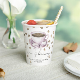 Liebe braut Bow Coffee Brautparty Pappbecher