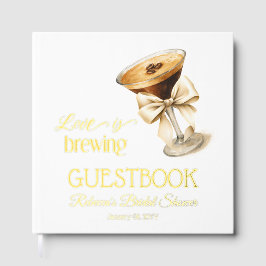 Liebe Braut Bow Espresso Martini Brautparty Gästebuch
