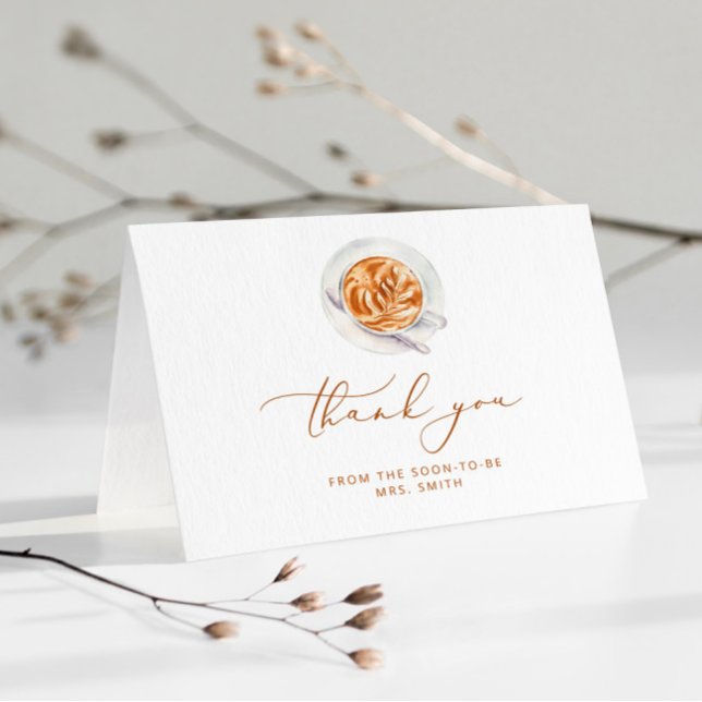 Liebe braut Brautparty Dankeskarte (Von Creator hochgeladen)