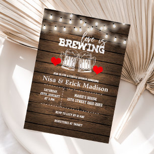 Liebe braut Brautparty Einladung